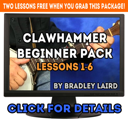 beginner clawhammer banjo video lessons