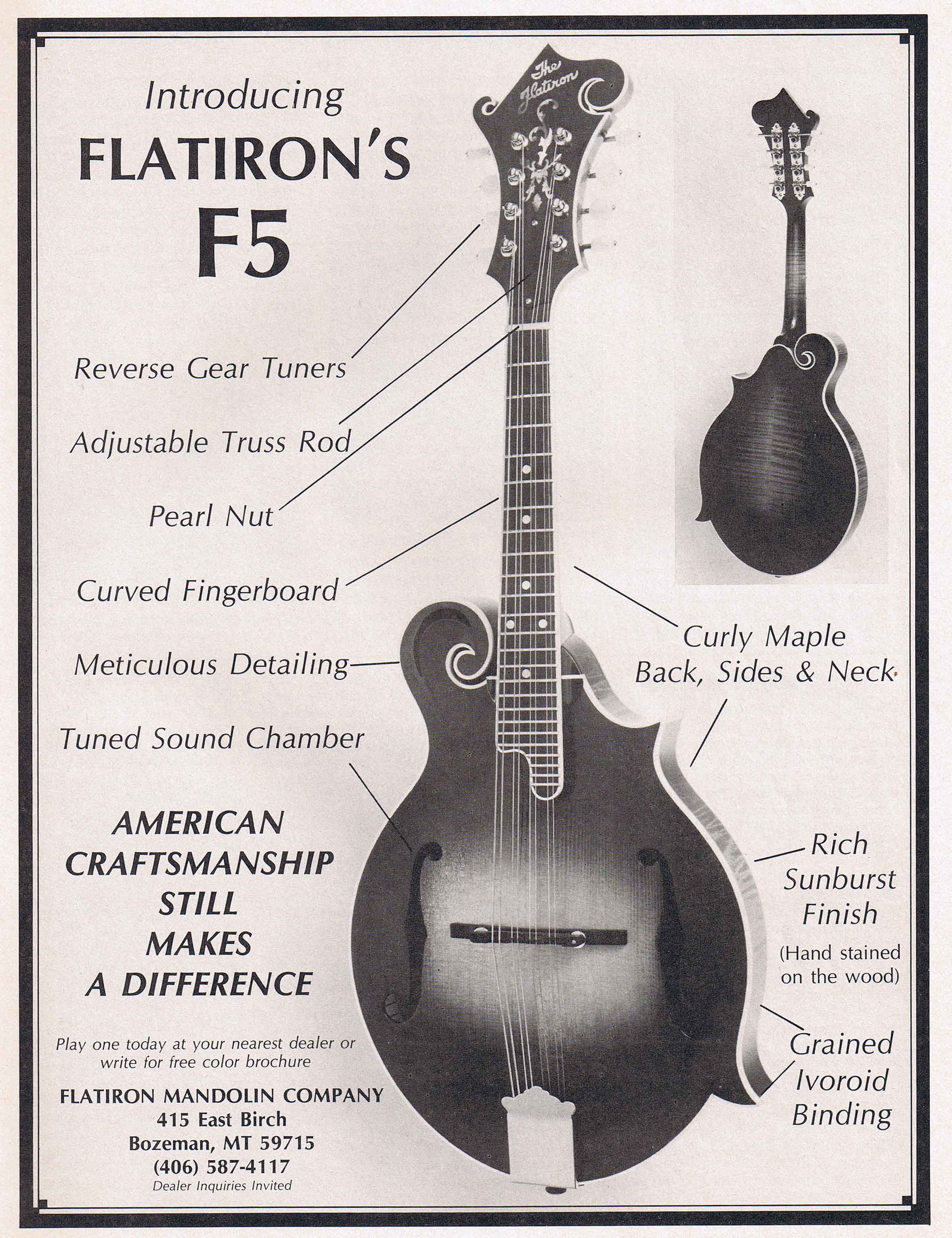 Flatiron Mandolin Serial Numbers