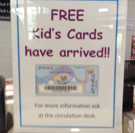 kid library card