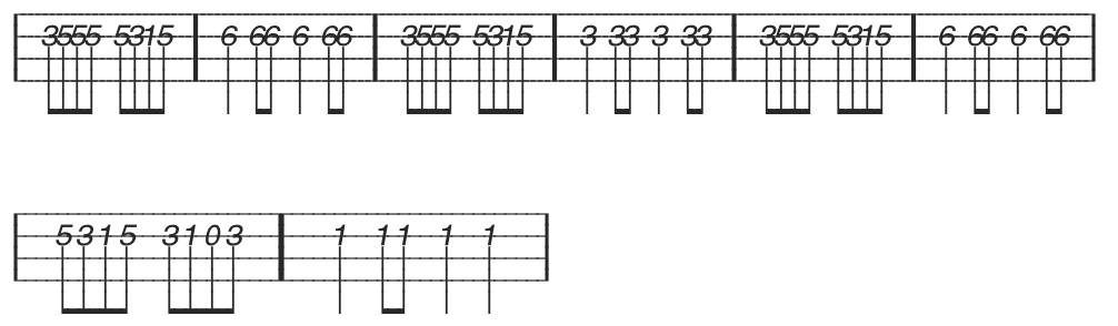 mandolin tablature for boil them cabbage dow n in B-flat!!!