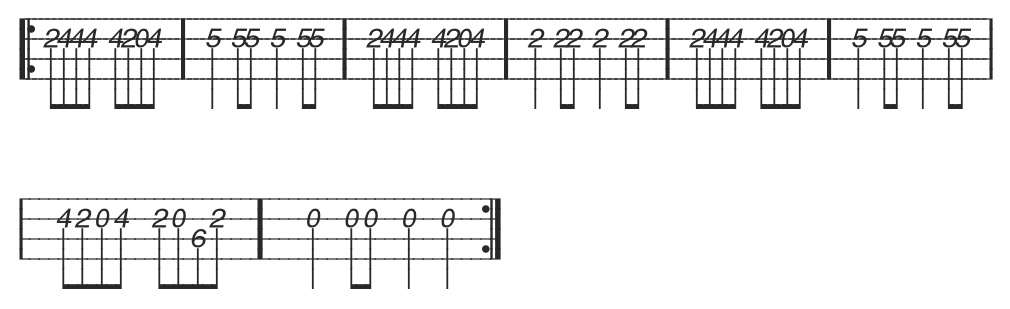 mandolin tablature