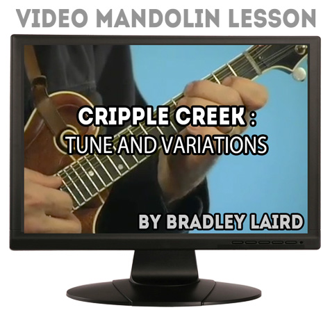 mandolin video lesson cripple creek by bradley laird